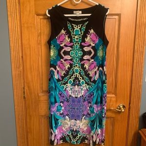 Dressbarn multi color dress